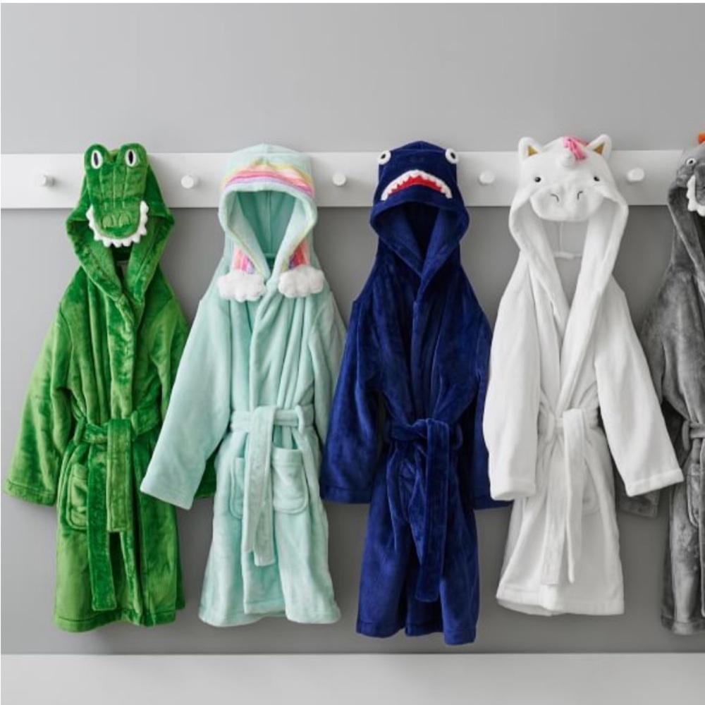Rainbow hooded robe